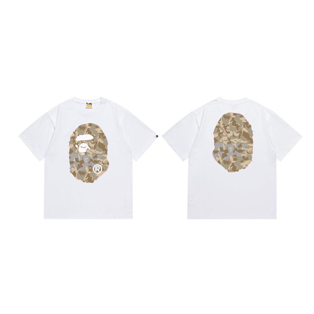 BAPE Camo Ape-Head Graphic T-Shirt ¡ª front
