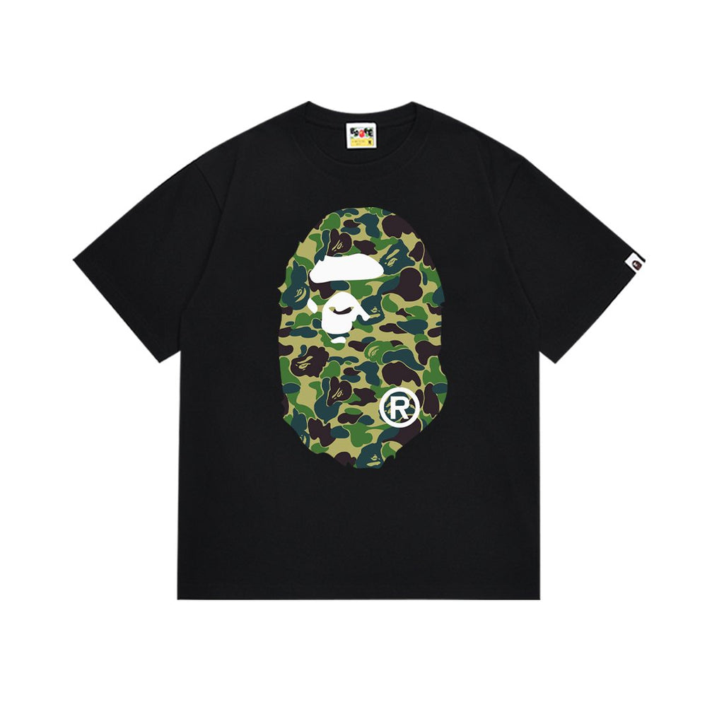BAPE Camouflage Ape-Head Graphic Short-Sleeve T-Shirt ¡ª front