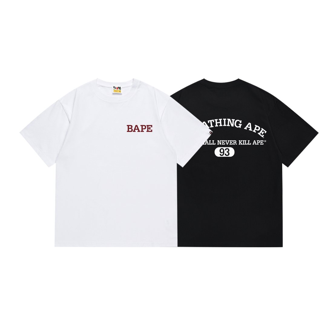 BAPE Chest and Back Graphic Short-Sleeve T-Shirt ¡ª comparison