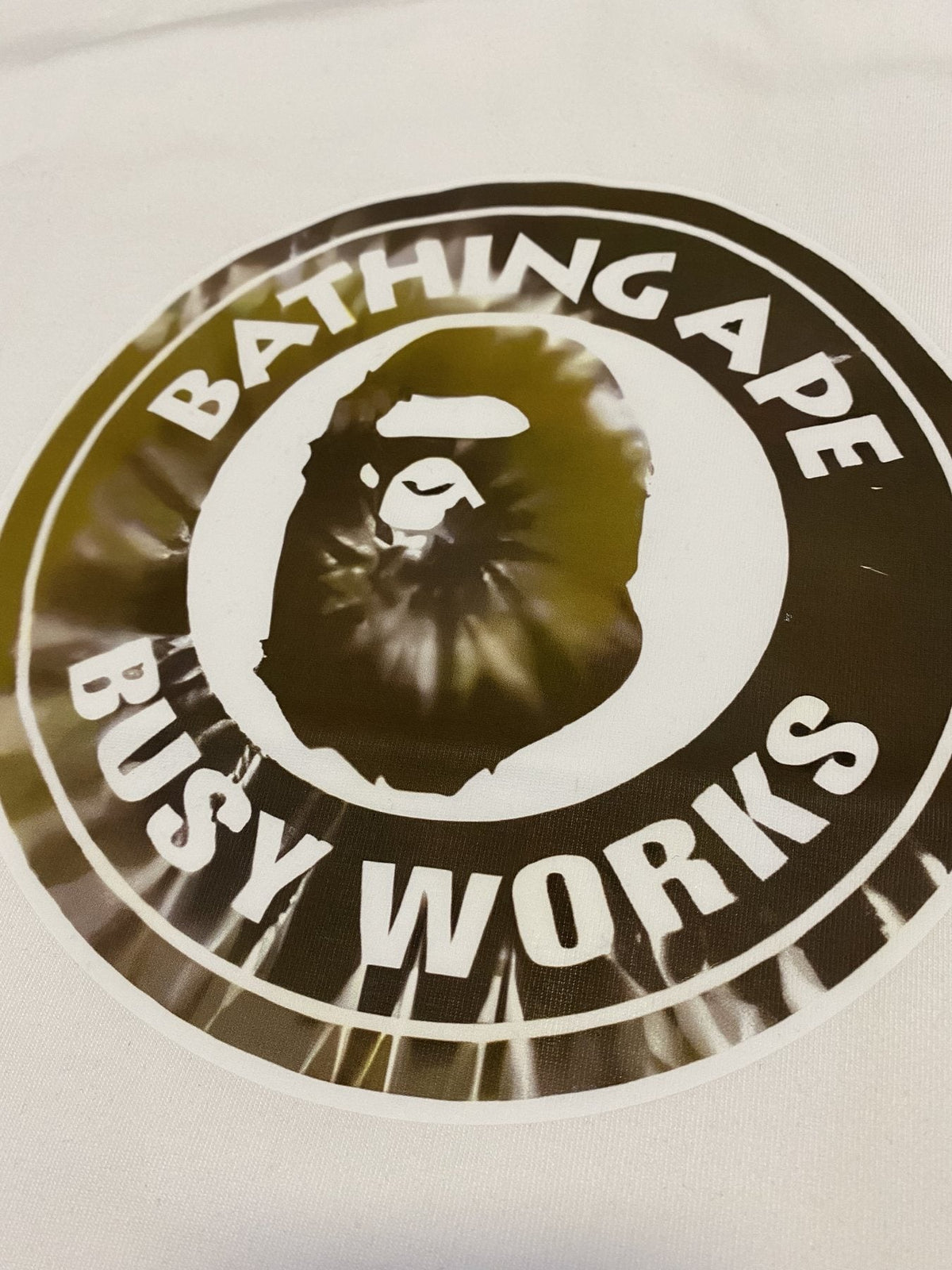 BAPE Busy Works Circle Graphic T-Shirt ¡ª detail