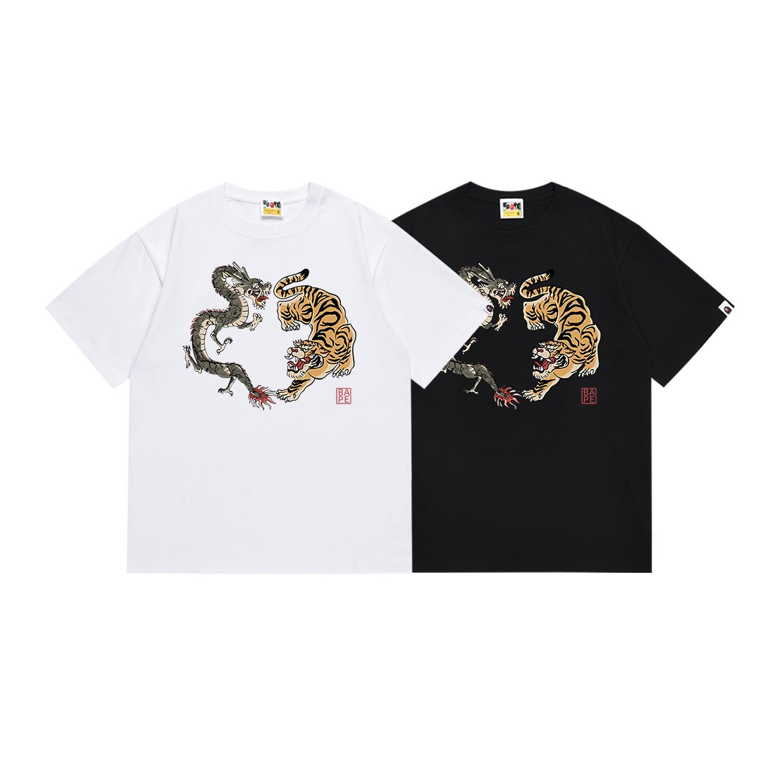 BAPE Dragon and Tiger Graphic T-Shirt ¡ª comparison