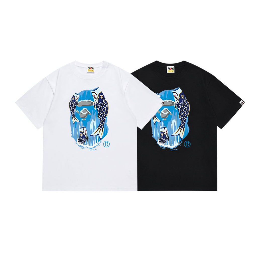 BAPE Fish Waterfall Graphic Short-Sleeve T-Shirt ¡ª comparison