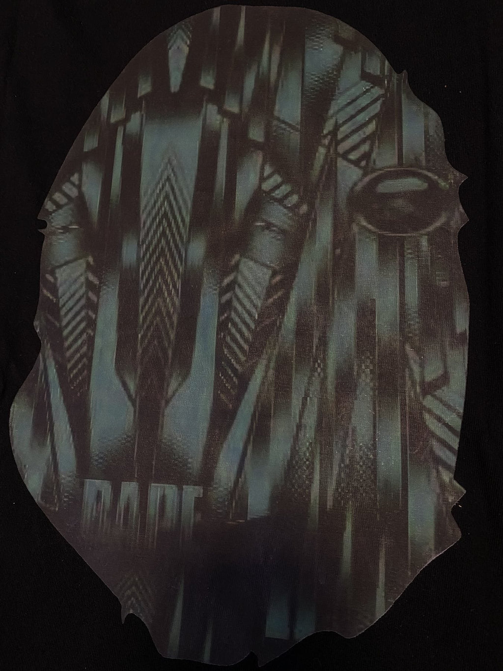 BAPE Ape Head Graphic Short-Sleeve T-Shirt ¡ª fabric_closeup