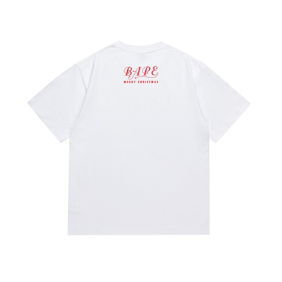 BAPE Merry Christmas Ape Head Graphic T-Shirt ¡ª back