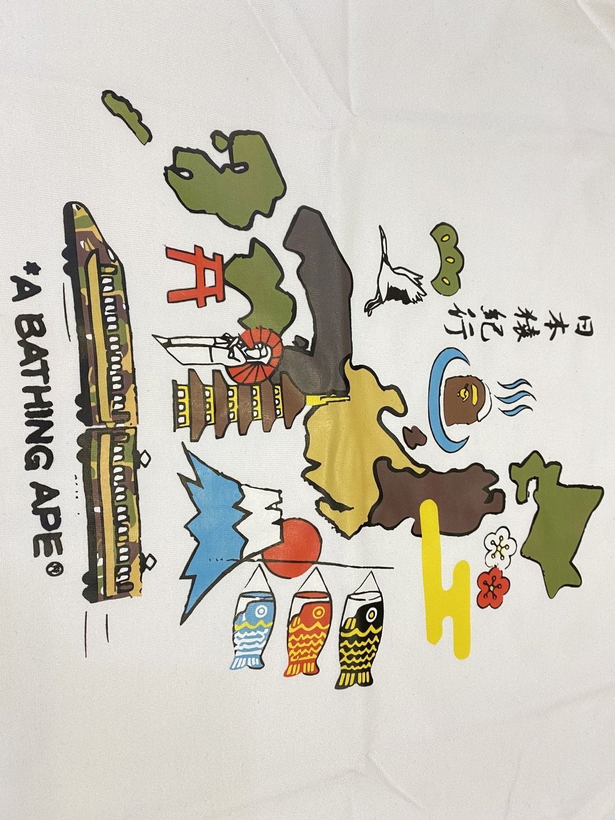 BAPE Japan Map Graphic T-Shirt ¡ª detail
