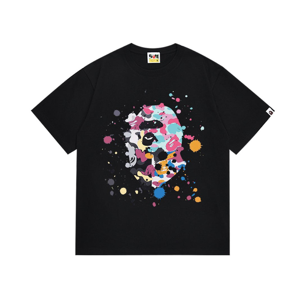 BAPE Ape Paint Splatter Graphic T-Shirt ¡ª hero