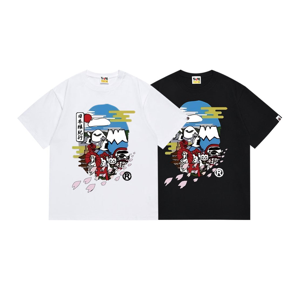 BAPE Cartoon Mountain Graphic T-Shirt ¡ª comparison