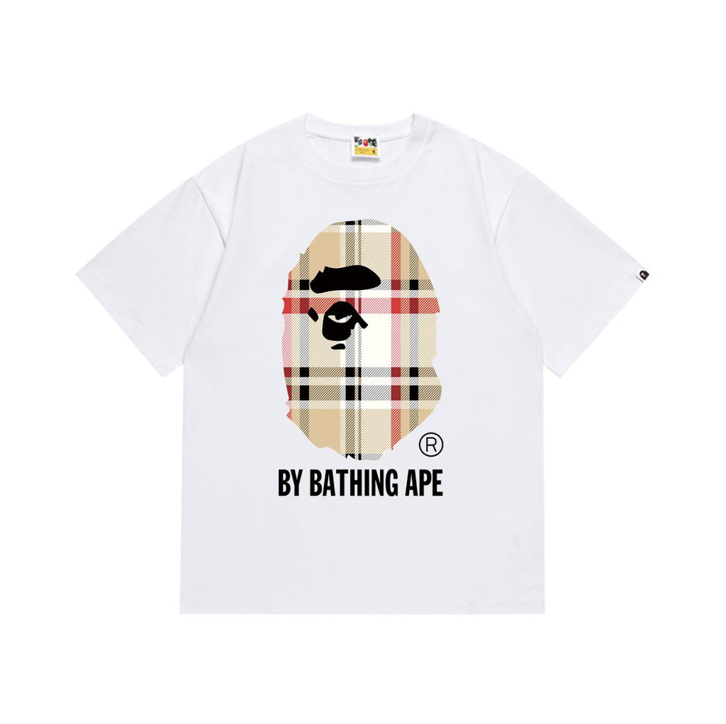 BAPE Check Ape-Face Graphic T-Shirt ¡ª front