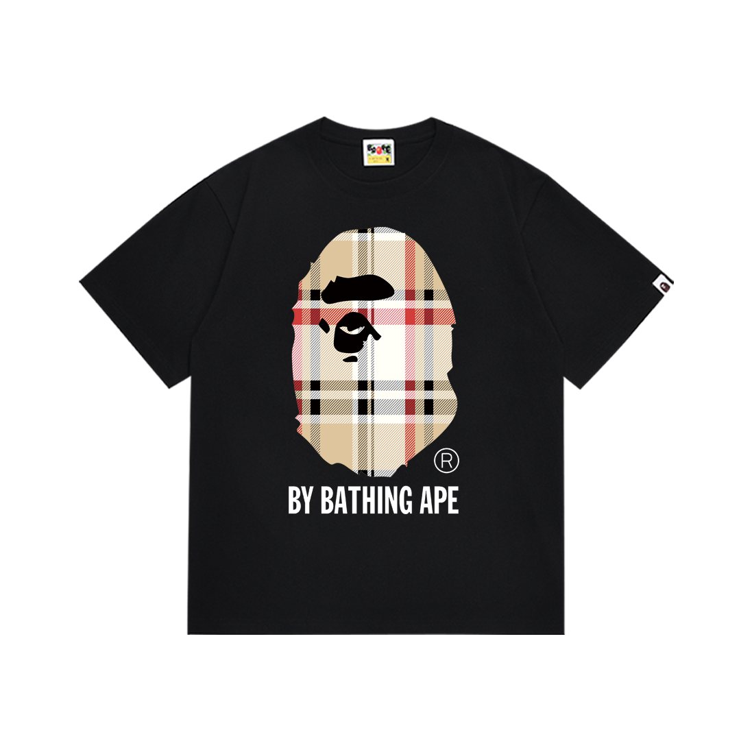 BAPE Check Ape-Face Graphic T-Shirt ¡ª front