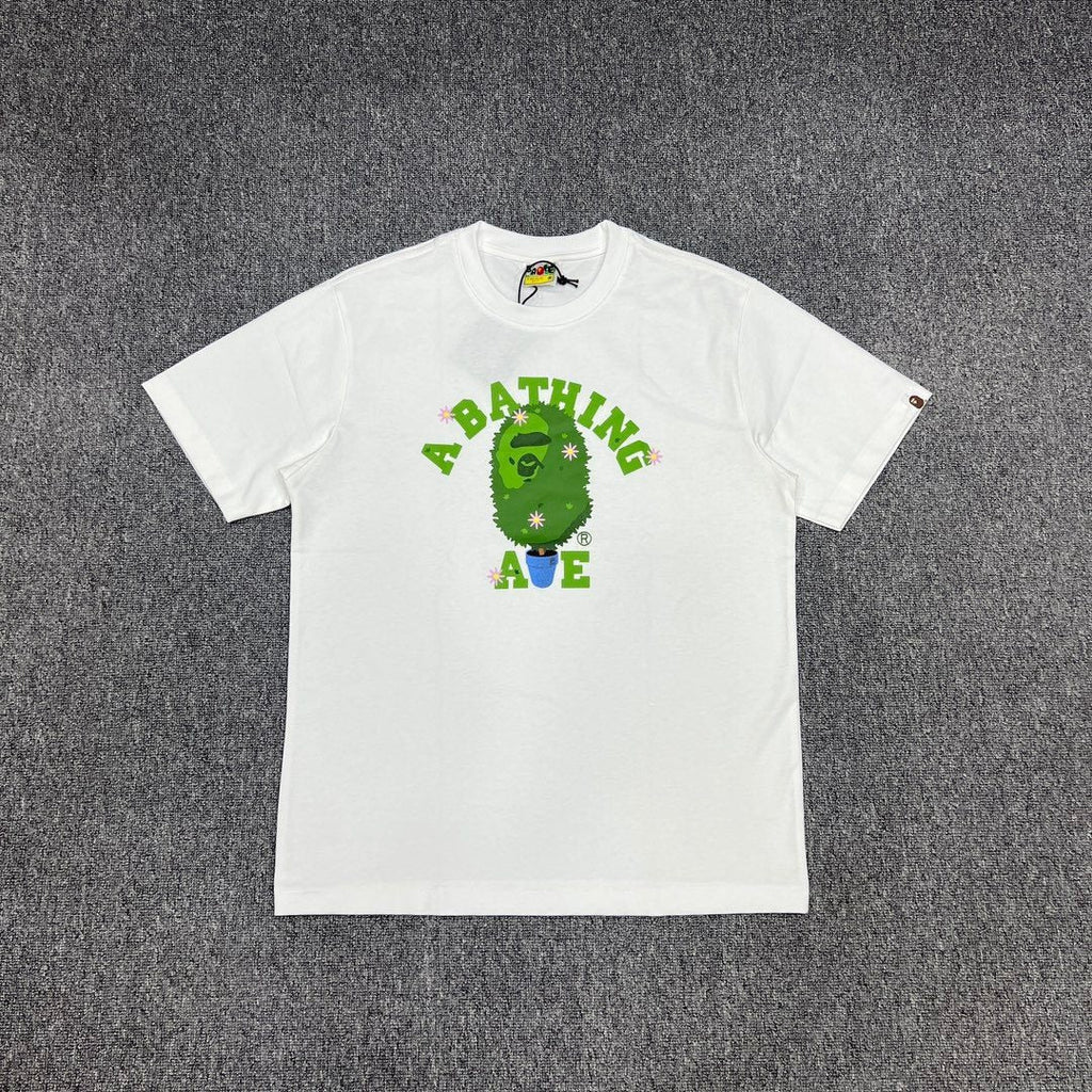 BAPE Green Camo Face Graphic T-Shirt ¡ª front