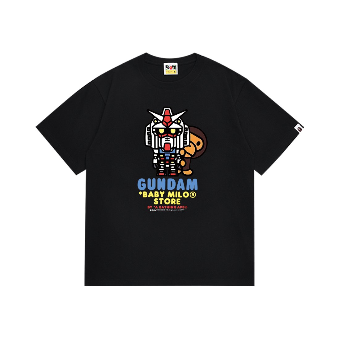 BAPE Gundam Baby Milo Graphic T-Shirt ¡ª front