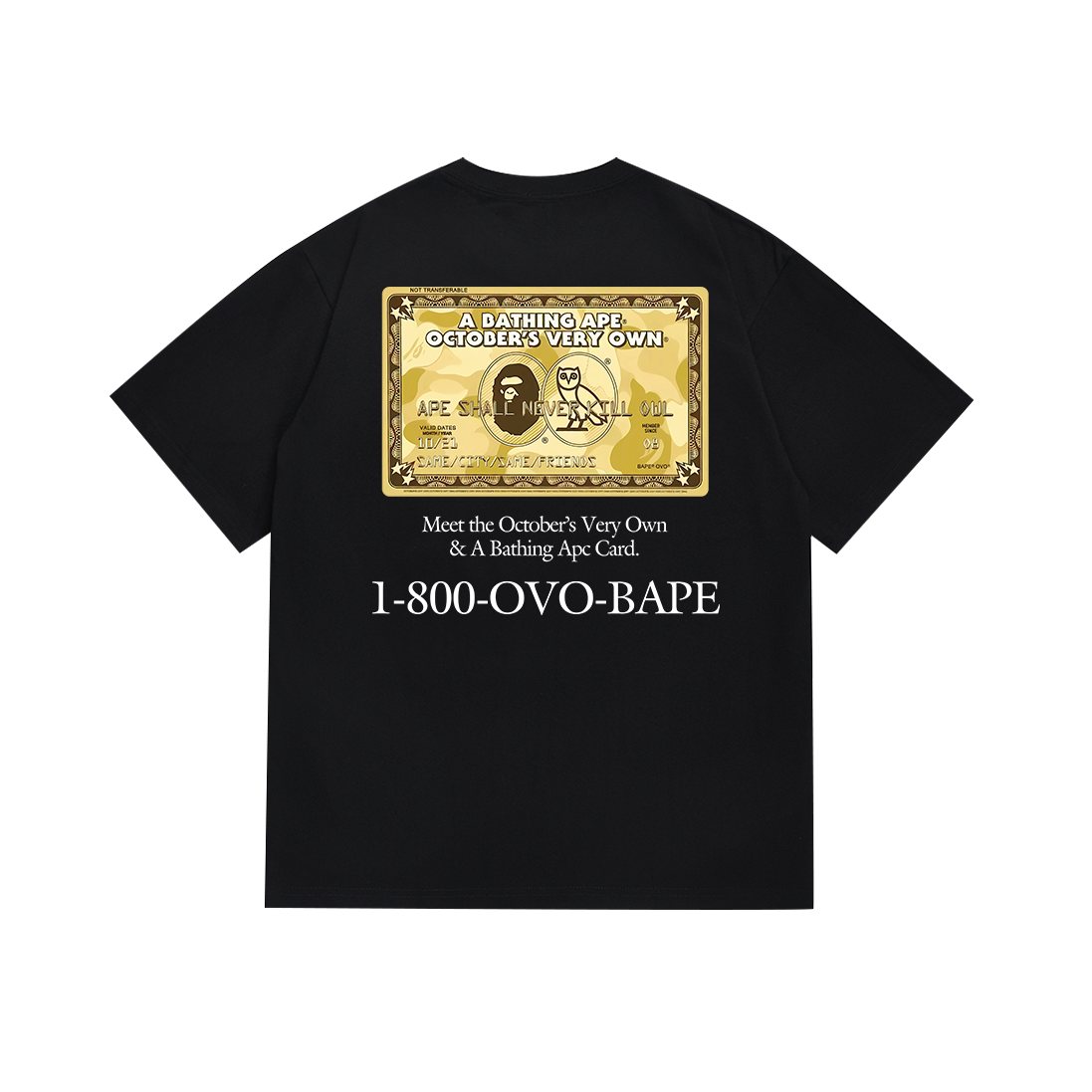 BAPE Gold Bill Graphic Short-Sleeve T-Shirt ¡ª back