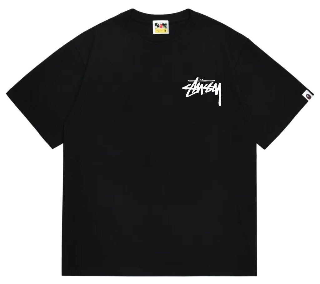 BAPE Stussy-Style Ape Graphic T-Shirt ¡ª front