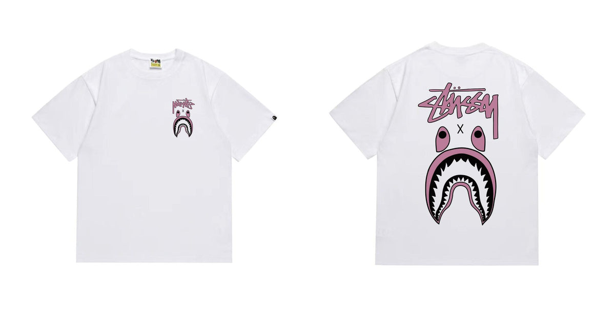 BAPE Contrast Shark Wordmark Graphic T-Shirt ¡ª comparison