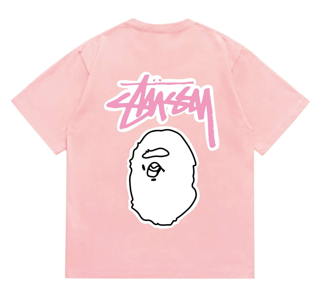 BAPE Light Face Graffiti Wordmark T-Shirt ¡ª back