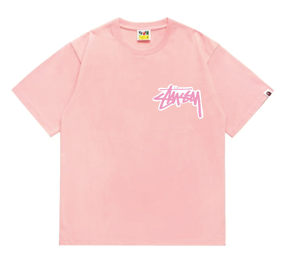 BAPE Light Face Graffiti Wordmark T-Shirt ¡ª front