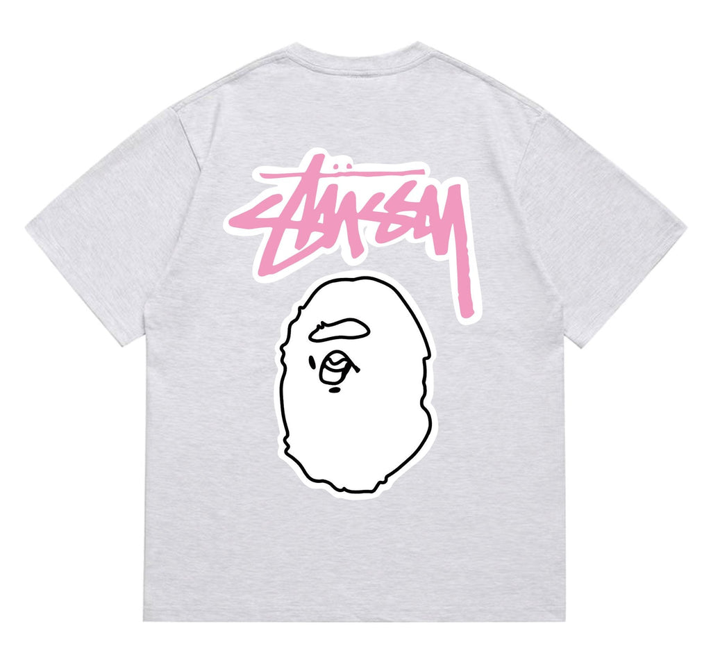 BAPE Light Face Graffiti Wordmark T-Shirt ¡ª back
