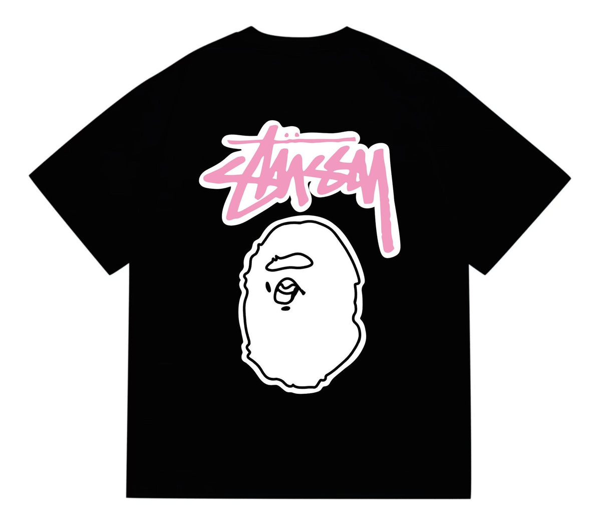 BAPE Light Face Graffiti Wordmark T-Shirt ¡ª back