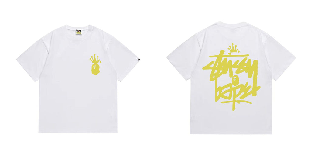 BAPE Crowned Ape Back Graphic Short-Sleeve T-Shirt ¡ª front