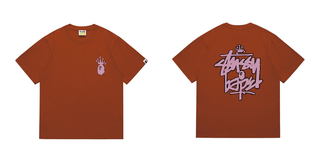 BAPE Crown-Face Graffiti Graphic T-Shirt ¡ª comparison