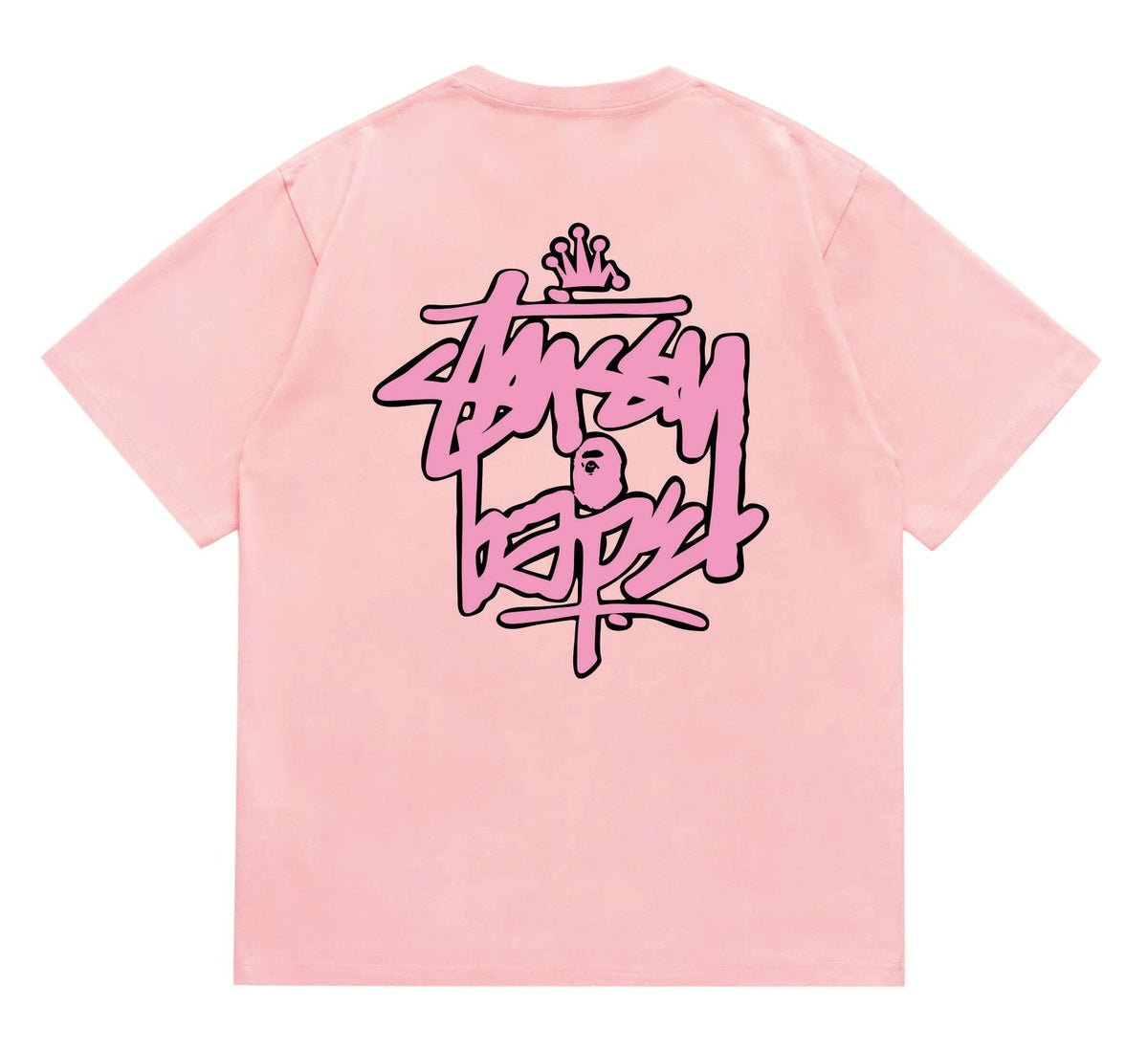BAPE Crown-Face Graffiti Graphic T-Shirt ¡ª back
