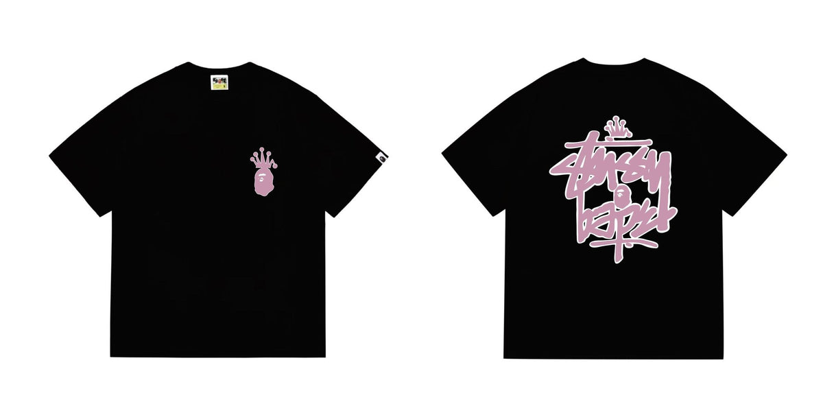 BAPE Crown-Face Graffiti Graphic T-Shirt ¡ª hero