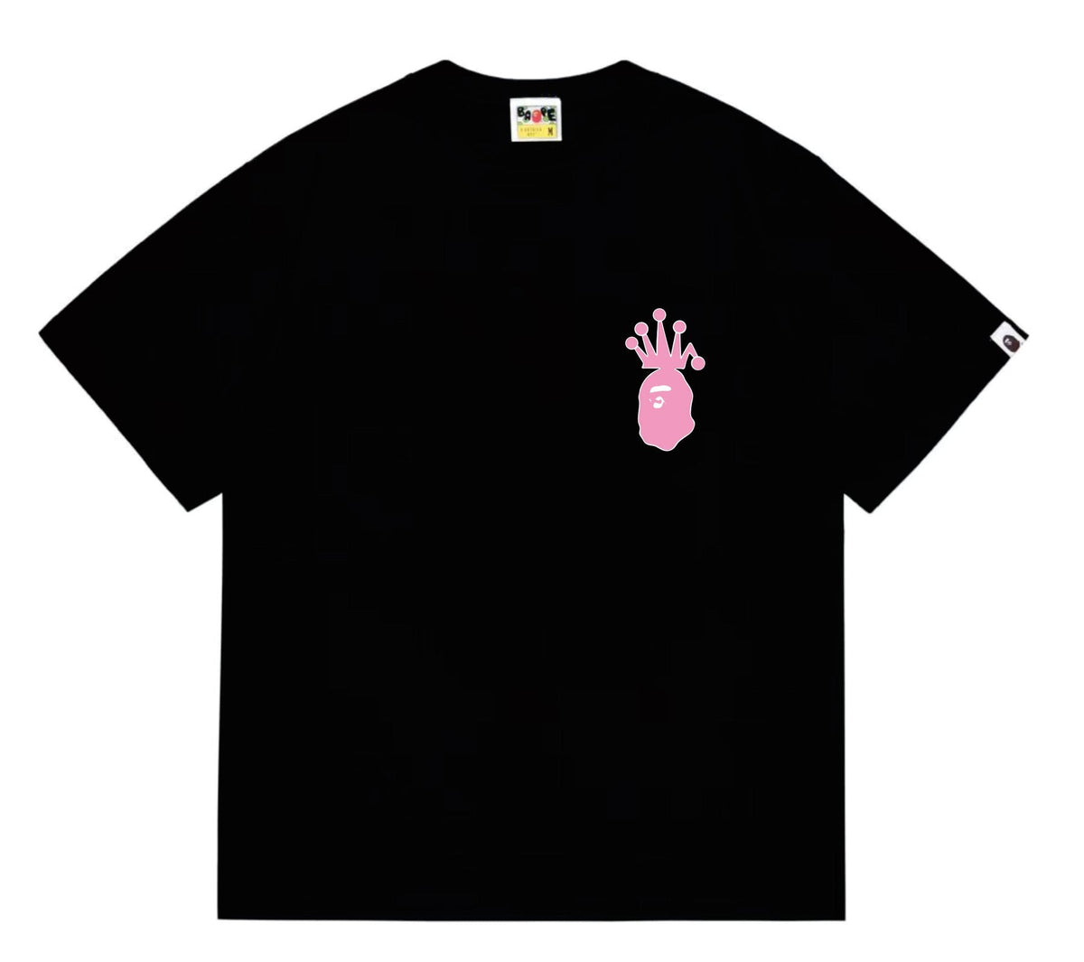 BAPE Crown-Face Graffiti Graphic T-Shirt ¡ª front