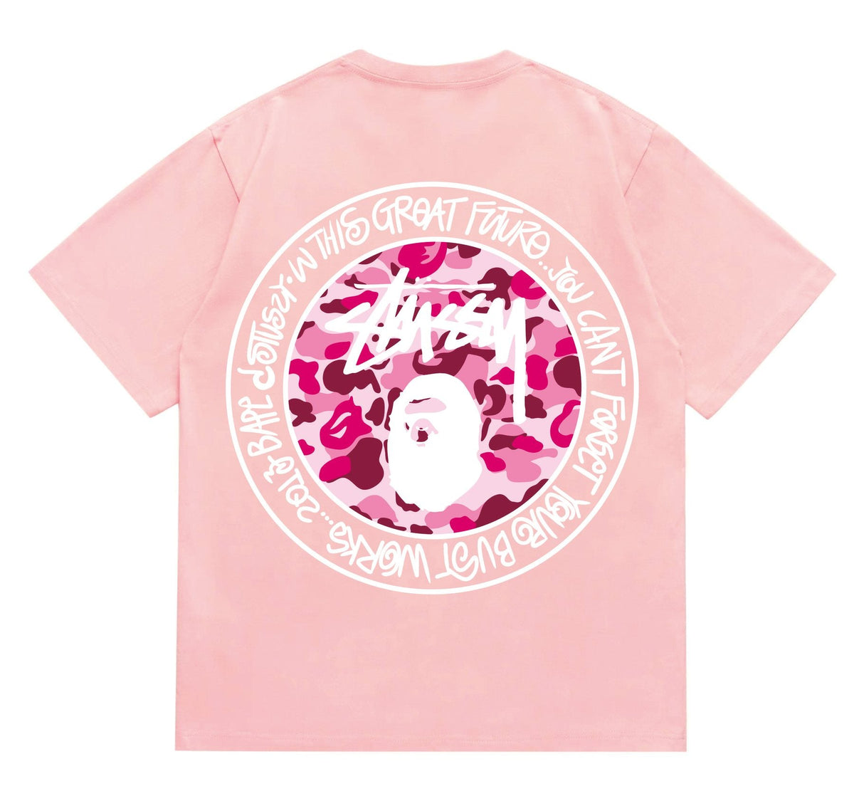 BAPE Light Circular Graphic Short-Sleeve T-Shirt ¡ª back