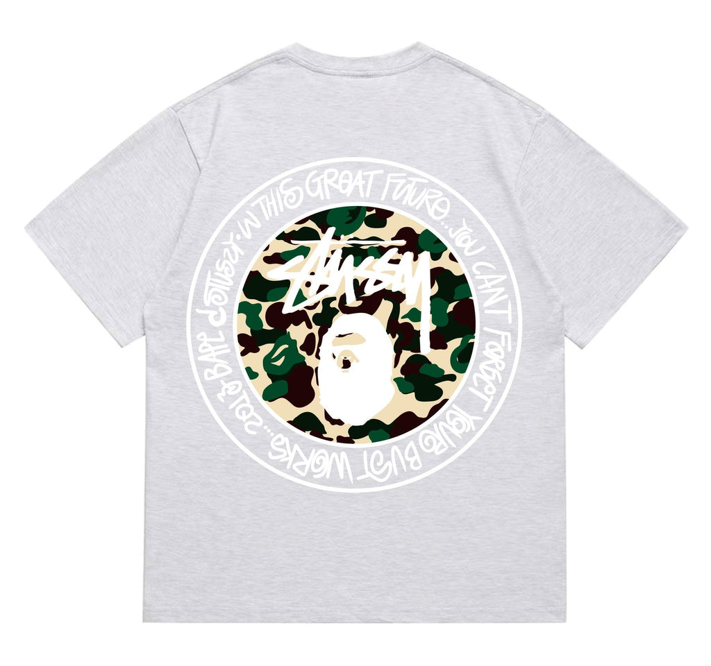 BAPE Circular Camo Ape Graphic T-Shirt ¡ª back