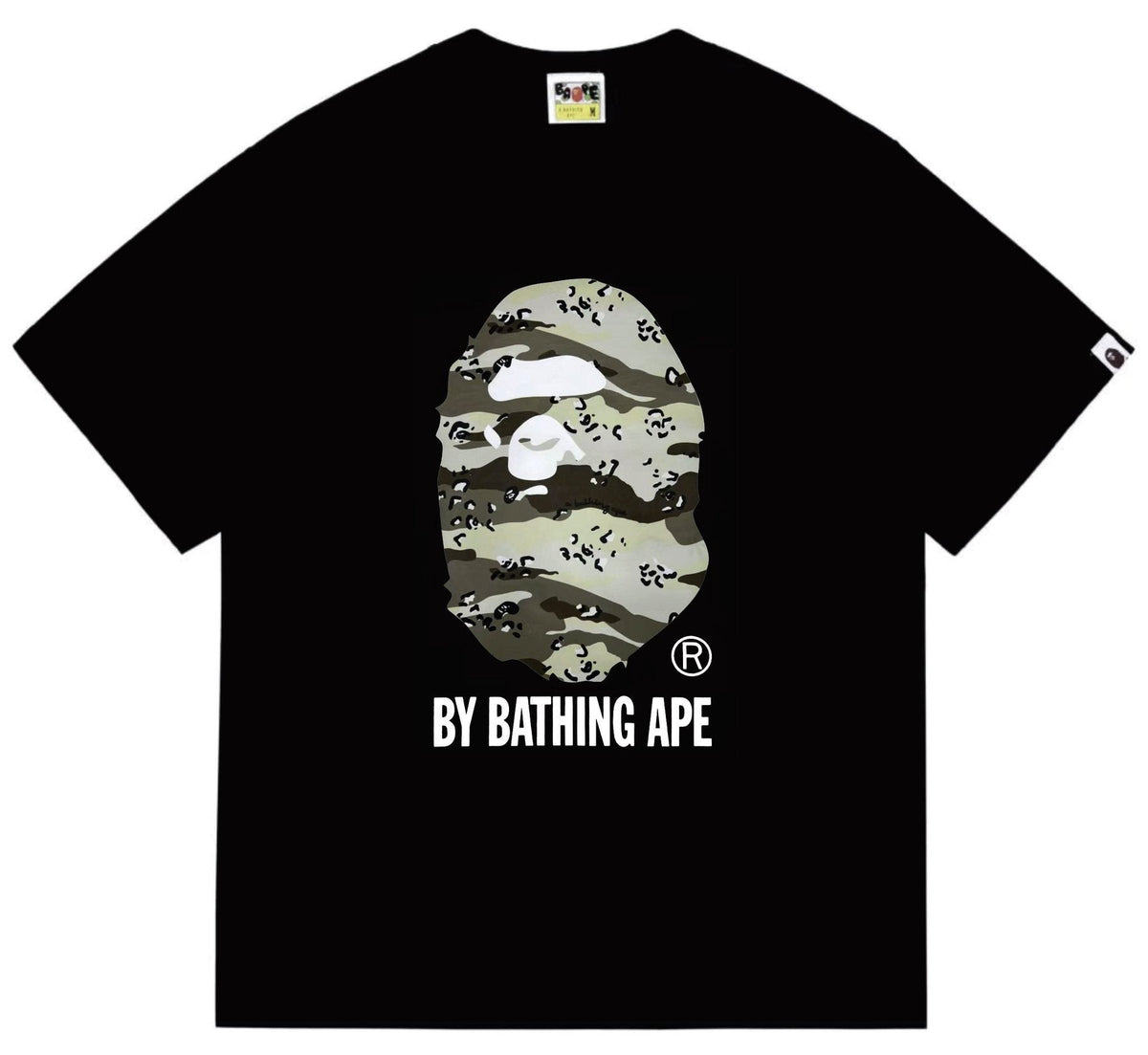 BAPE Olive Camo Ape Head Graphic T-Shirt ¡ª front