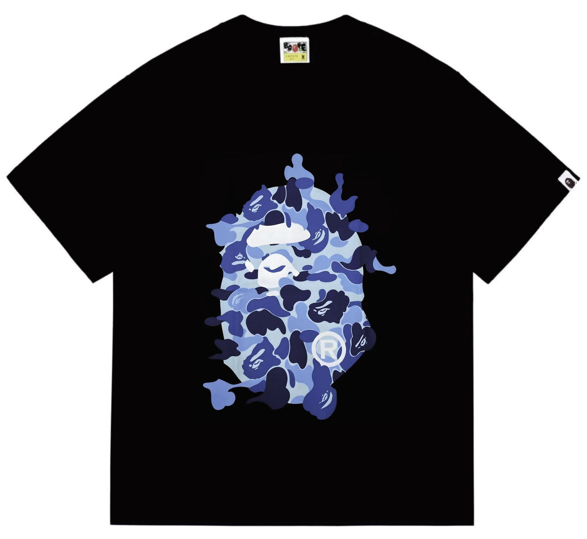 BAPE Camouflage Ape Face Graphic T-Shirt ¡ª front