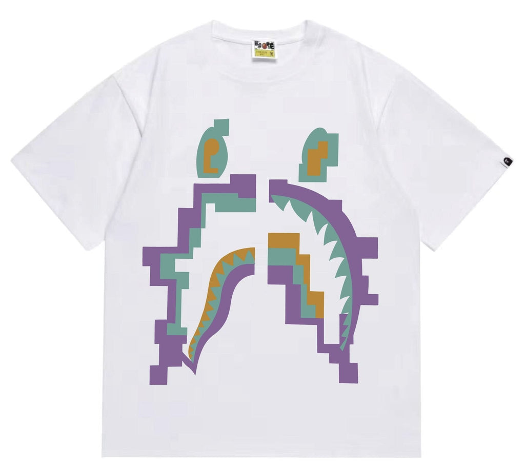 BAPE Pixelated Shark Graphic T-Shirt ¡ª hero
