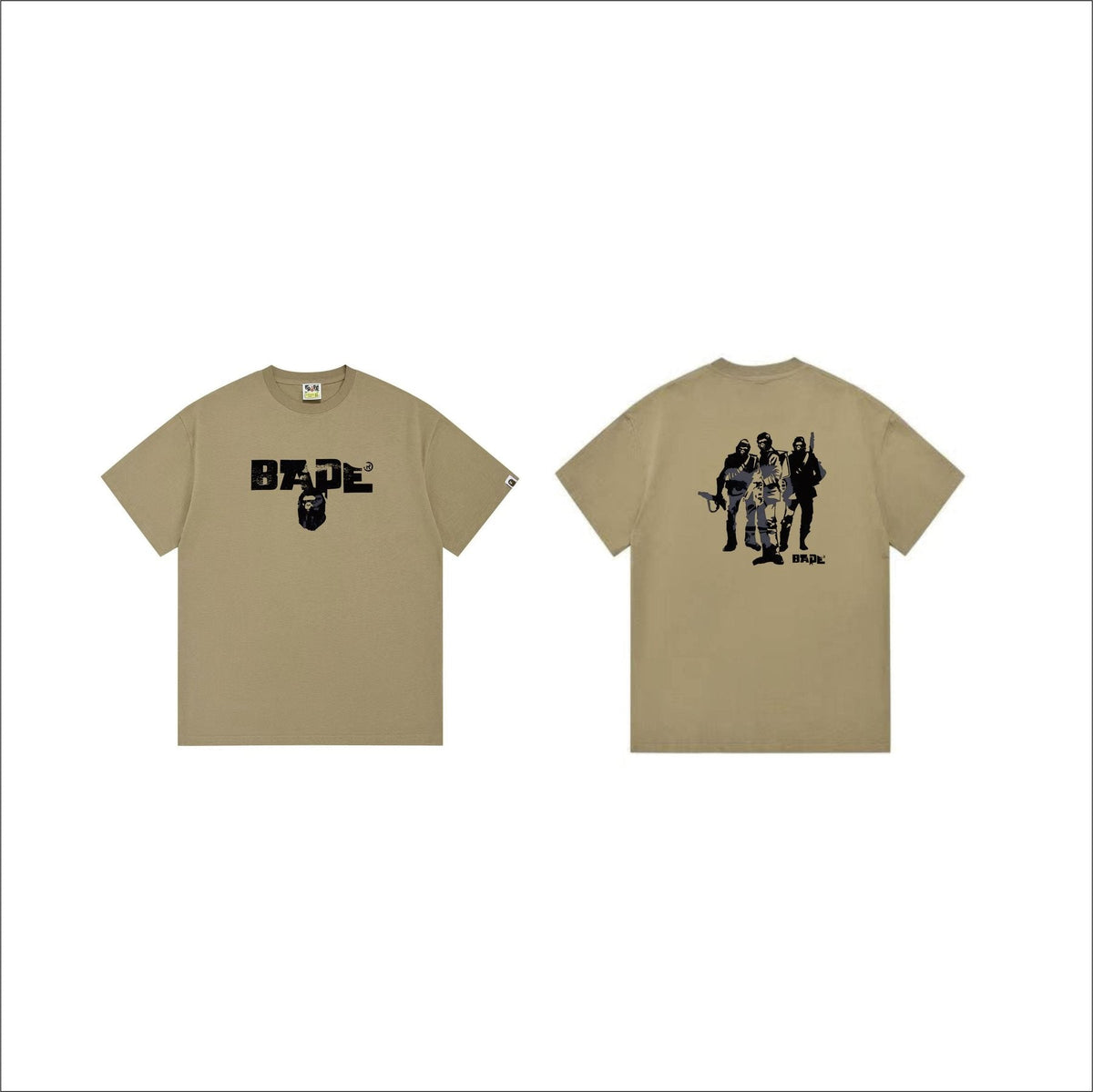 BAPE Front & Back Graphic T-Shirt ¡ª comparison