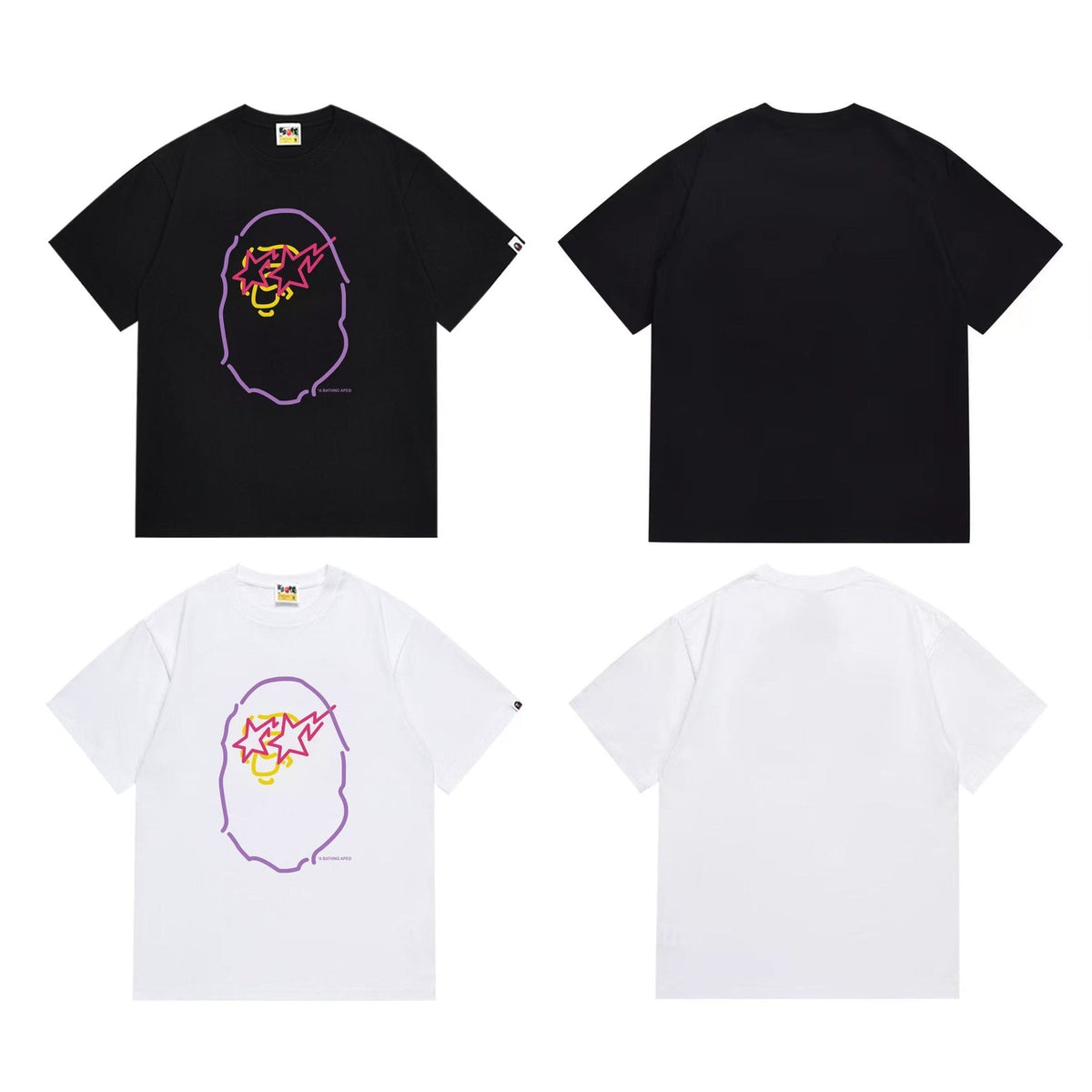 BAPE Star Sunglasses Cartoon Graphic T-Shirt ¡ª comparison
