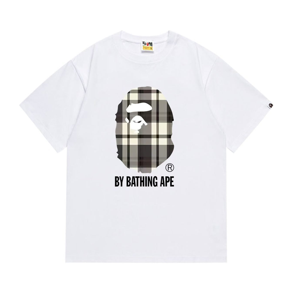 BAPE Plaid Ape Head Graphic T-Shirt ¡ª hero
