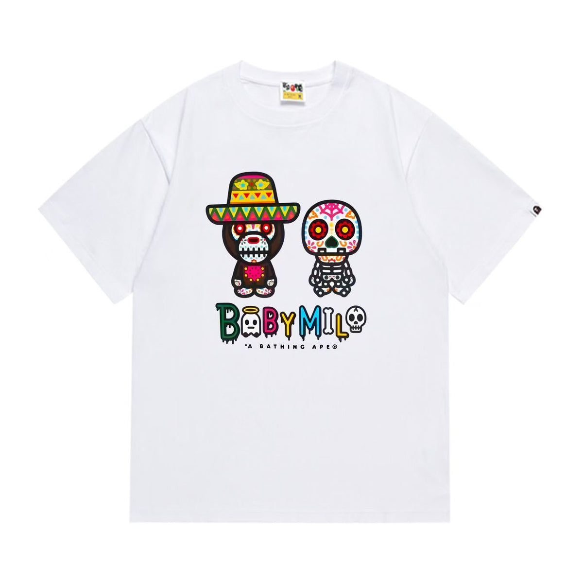 BAPE Baby Milo Sugar Skull Graphic T-Shirt ¡ª front