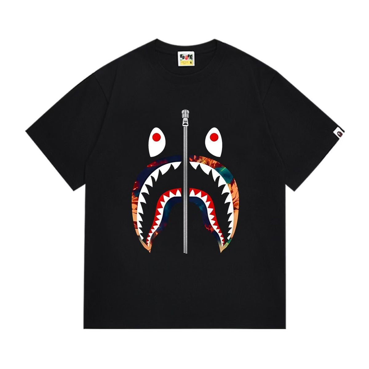 BAPE Shark Zip Graphic Short-Sleeve T-Shirt ¡ª hero