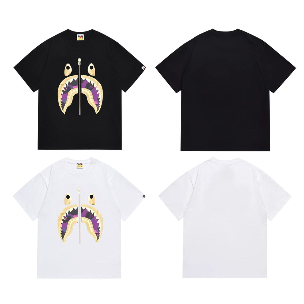 BAPE Shark Mouth Zipper Graphic T-Shirt ¡ª comparison