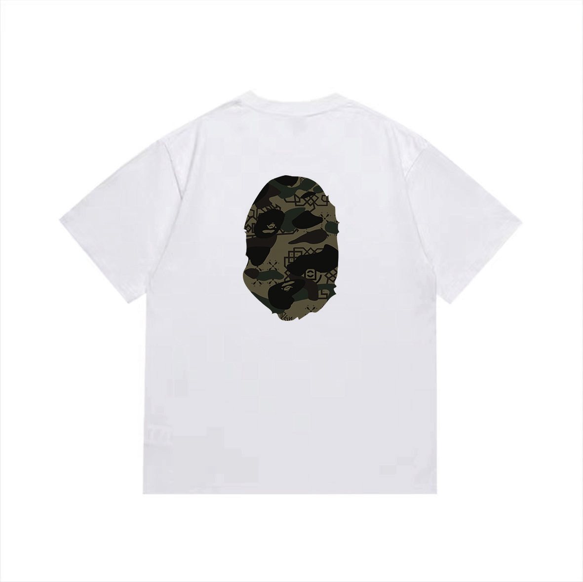 BAPE Green Camo Ape Head Graphic T-Shirt ¡ª back