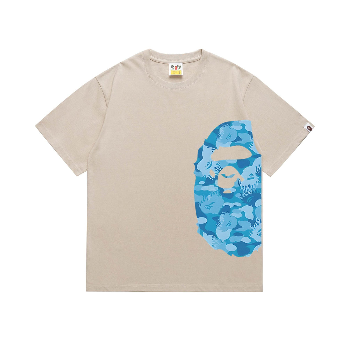 BAPE Blue Camo Ape-Head Side Graphic T-Shirt ¡ª hero