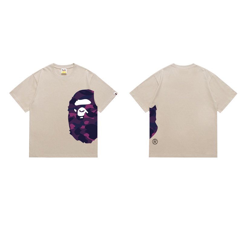 BAPE Purple Camo Side Graphic T-Shirt ¡ª front