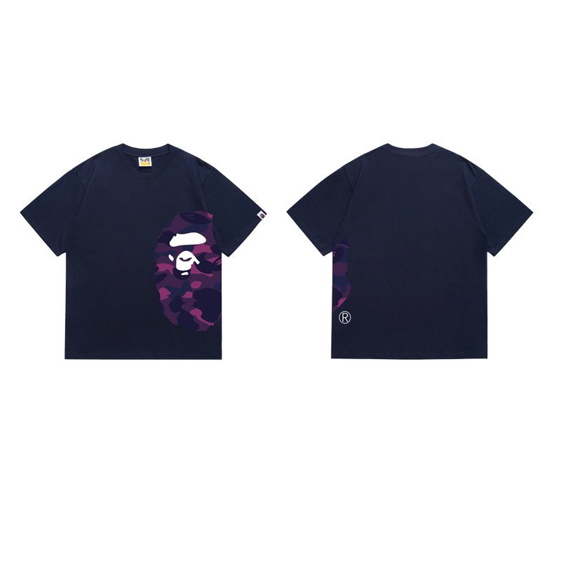 BAPE Purple Camo Side Graphic T-Shirt ¡ª front