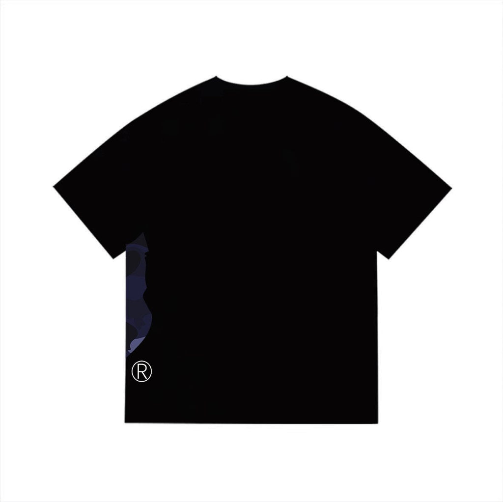 BAPE Blue Camo Ape-Head Graphic T-Shirt ¡ª back