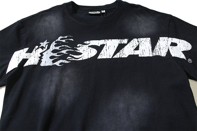 HELSTAR Distressed Graphic Short-Sleeve T-Shirt ¡ª detail