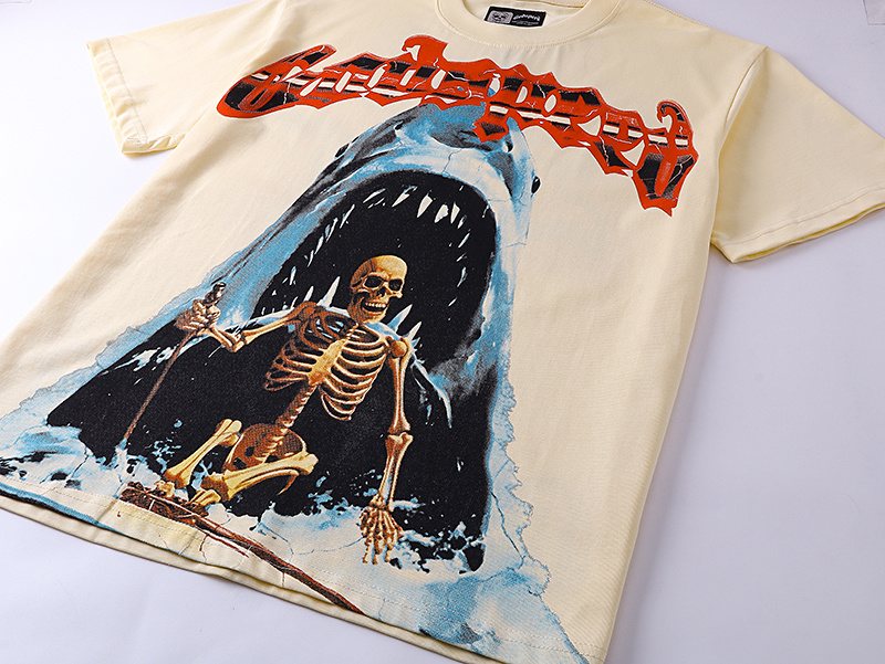 Godspeed Shark Skeleton Graphic T-Shirt ¡ª front