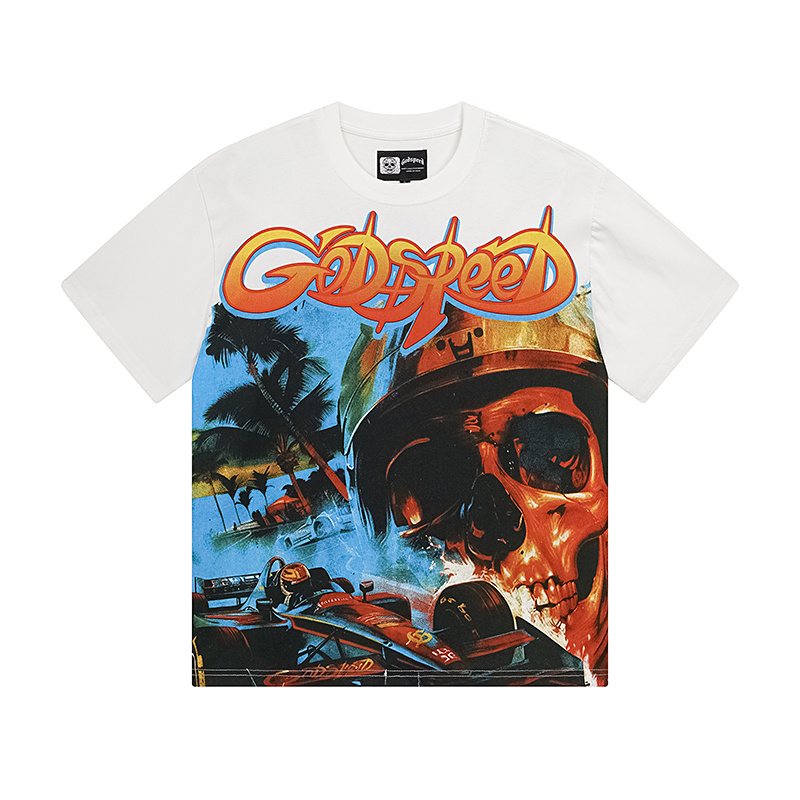 Godspeed Skull Racing Graphic T-Shirt ¡ª hero