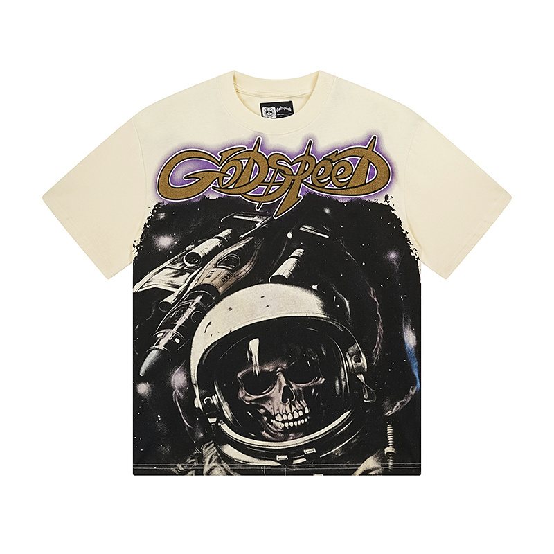 Godspeed Astronaut Skull Graphic T-Shirt ¡ª hero