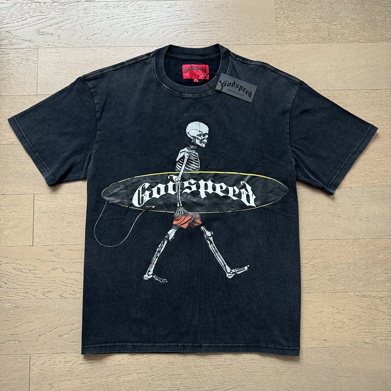 Godspeed Skeleton G Graphic T-Shirt ¡ª front