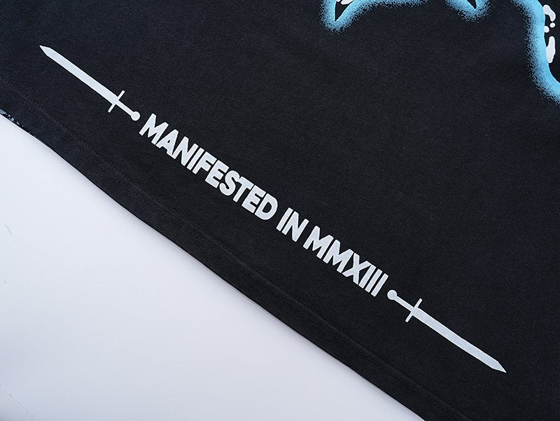 Godspeed Skull & Blue Eye Graphic T-Shirt ¡ª detail