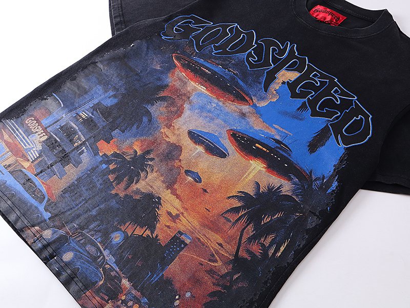 Godspeed UFO Eye-Sun Graphic T-Shirt ¡ª detail